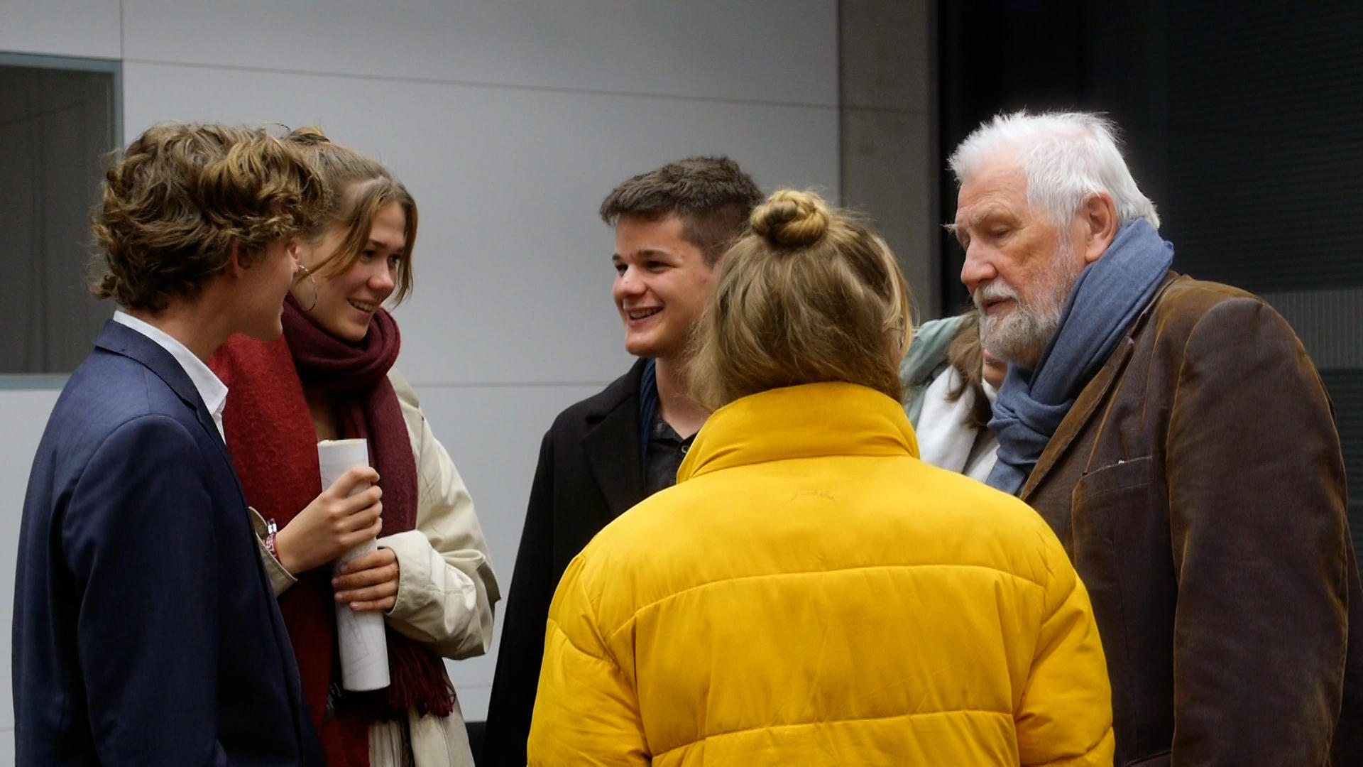 Die Projektgruppe der Waldorfschule Konstanz bei der Preisverleihung, 25.11.2022