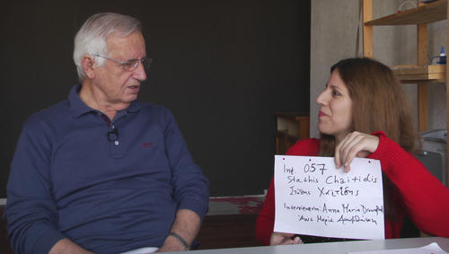 Ο Ευστάθιος Χαϊτίδης με τη συνεντεύκτρια Άννα Μαρία Δρουμπούκη